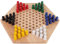 Drfeify Mini Chinese Checkers Brettspiel Kids Classic Halma Colourful Wooden Educaional Brettspiel Indoor Outdoor Family Game Chess Accessories
