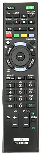VINABTY RM-ED052 Ersatz Fernbedienung Passend für Sony LCD TV KDL-46W905A KDL-55W905A KDL-46W905A KDL-40W905A KDL-55W809A KDL-47W809A KDL-42W809A KDL-55W808A KDL-47W808A KDL-42W808A KDL-55W807A