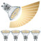 EACLL GU10 LED Warmweiß 6W Stufenlos Dimmbar Leuchtmittel, 4er-Pack, 585 Lumen 3000K Birnen, AC 230V Flimmerfrei Strahler, Abstrahlwinkel 120 ° Spot, Kontinuierlich Dimmen über Dimmer