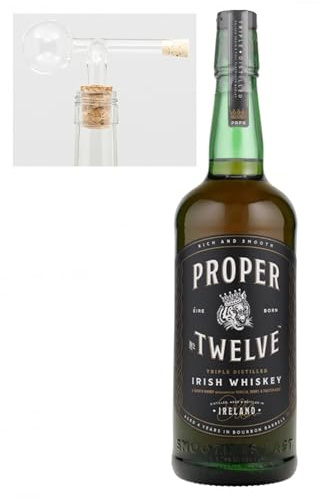 Proper No.12 irischer Whiskey 0,7L & 1 Glaskugelportionierer zum feinen Dosieren Genießerset Männergeschenke Geschenkset Whisky Geschenkidee Geschenkset