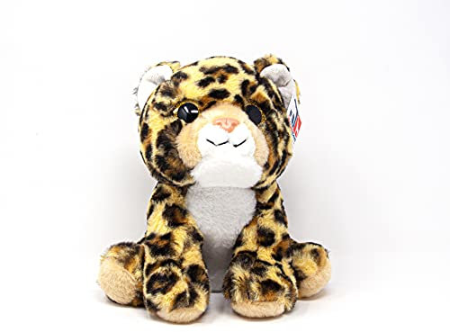 Cornelißen Kuscheltier - Leopard sitzend mit Glubschaugen - 25 cm