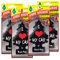 Arbre Magique Mono, Parfum de voiture, Parfum de pin noir, Parfum dynamique et énergique, Durée de vie jusqu'à 7 semaines, Fabriqué en Italie, Pack de 4
