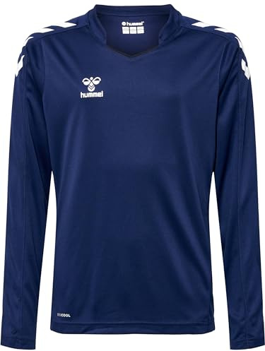 hummel, hmlCORE XK Poly Jersey L-S Kids, Marine, 128
