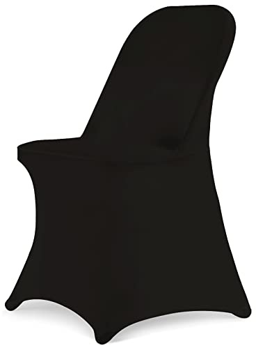 HAINARverS Stretch Spandex Folding Chair Covers 30PCS Black Universal