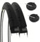 2 Reifen 700 x 23C (23-622) + Kammern Reifen für Fixed Rennrad Road (Kameras mit Ventil 60 mm)