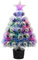 Mini Weihnachtsbaum Glasfaserbeleuchteter 54cm vorbeleuchteter Tisch Weihnachtsbaum Kleiner künstlicher Desktop Weihnachtsbaum mit Baumspitze, RGB Beleuchtung
