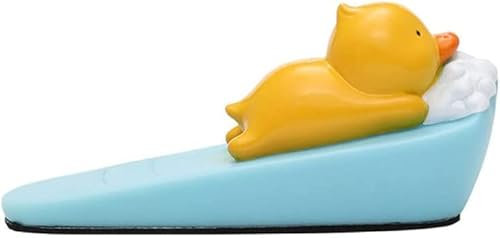 Door Stopper - Cute Duck Door Wedge Children Door Protector - Safety Doorstop Non-Slip Non-Scratching Works on All Floor Surfaces