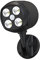 Motion Sensor Outdoor Lights, Quiltered Battery Operated Outdoor Lights, 600LM Motion Detector Lights for Outside, 6000K LED Security Light Battery Powered Spotlight for House Wall, Black(1 Pack)