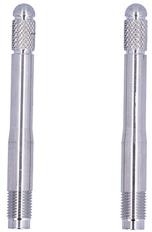 Headerbs 2X Radzentrierstift M14x1.5 Edelstahl, Radmontagehilfe Radbolzen-Ausrichtstifte, 2 Stück Antiverschleiß-Edelstahl-Radmontageführung