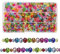 1200 Perles Acryliques De Cristal De Couleur - 6 mm, 8 mm, Bohême, D'espacement - En Plastique Pour Artisanat, Accessoires, Bijoux De Bricolage