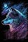 RMSGOZO Sternenlicht Wolf Puzzle Erwachsene 1000 Teile - Fantasy Tier Holzpuzzles, Pädagogisches Spaßspiel für Familie und Freunde