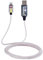 Câble de Charge Lightning MFI sous Licence Officielle Rick and Morty avec Effet de lumière Fluide, Charge Rapide et synchronisation des données pour iPhone, tablettes, iPad, écouteurs Bluetooth,