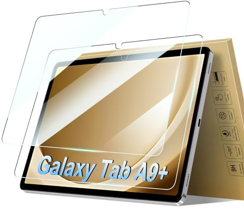 ZtotopCases Screen Protector for Galaxy Tab A9+ / A9 Plus 11-Inch 2023 Released, High Definition Tempered Glass for Samsung Galaxy Tab A9+ 2023, 2 Pack