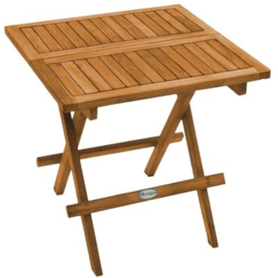 Teako Design Teak Klapptisch Padua, Nachhaltiges Plantagen Teakholz, FLEGT-lizenziert, Gartentisch klappbar, Witterungsbeständiger Beistelltisch, Outdoor Tisch
