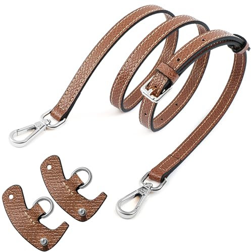 Schultergurt für Longchamp Tasche - Leder Henkel und Schulterriemen für Minitaschen - Braun