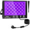 Schwarzlicht Strahler 100W,Schwarzlichtlampe mit 1.5M Stecker,390-400nm Schwarzlicht LED mit Schalter,IP66 Wasserdicht UV Licht,UV Lampe für Party,Glow Party,Disco,Halloween Deko