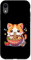 Hülle für iPhone XR Anime Süße Katze isst Ramen Japanische Kawaii Lustige Katzenramen