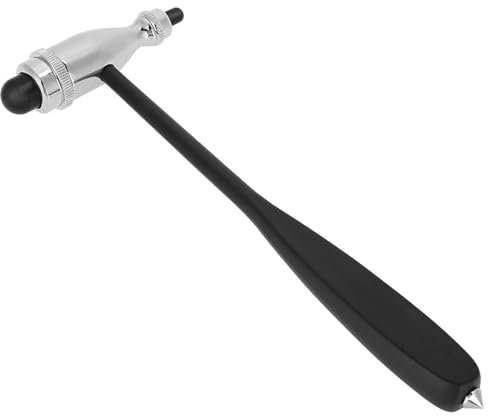 Martello Neurologico,Martello Neurologico per Riflessi,Martello Diagnostico Muscolare,Martello Medico Neurologico per Riflessi Hammer per Risposte di Stiramento Muscolare,Nero