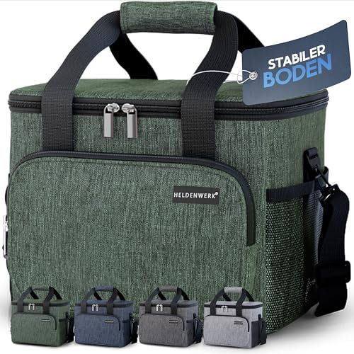 HELDENWERK Große Mittagstasche (10L) - Isolierte Lunchbox auslaufsicher & wasserdicht - Frühstückstasche, Picknick Lunchtasche, Thermo Tasche, Isoliertasche navyblue