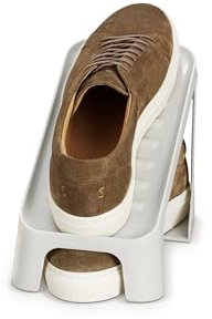 Joseph Joseph Shoe-In Organizador Compacto para Zapatos, Ranuras Abatibles, Antideslizante, 1 Par, Ideal para Estantes/Armarios, 2 Piezas