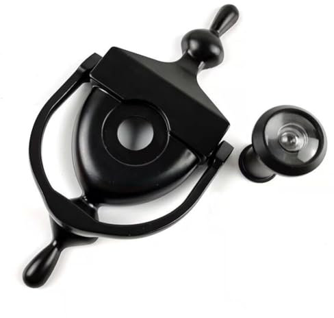 Blisfulhoks Solid Door Knocker, Anti-Theft Door Knocker, Victorian Rope Type,Door Mirror Peephole,Door Mirror with Glass Lens,C
