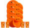 Halloween Reuseable 12 Piece Set, Kids Tableware Dinnerware Set for Halloween, Spooky Lightweight Material, 4 Plates, 4 Bowls & 4 Cups BPA Free Tiny to Tots