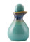 Bouteille d'huile raffinée, pot à huile raffinée, bouteille en céramique, flacon vide vintage rechargeable, distributeur d'huile (bleu)