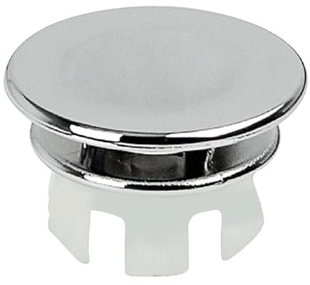 Sink Overflow Ring, 22-24mm Double Layer Sturdy Sink Hole, Sink Basin Overflow Trim Ring, Silver Sink Caps Hole Plate, Hole Insert Cap, Sink Hole Plug for Kitchen Bathroom