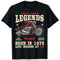 2025 | 50th Birthday Man Biker Gift Motorcycle Chopper 1975 T-Shirt