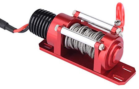 Treuil en métal, treuil à chenilles, avec usinage CNC de précision, treuil électrique en métal pour voitures d'escalade RC 1:10 pour SCX10 D90 D110 TF2 KM2
