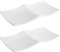 Sicignano | Assiette en mélamine blanche rectangulaire à 2 compartiments 29 x 14,5 x 3 cm | Assiettes de table résistantes et légères | Idéal pour buffet, restauration et dîners | Snack, épices (2)