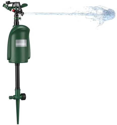 Qualirey Motion Activated Sprinkler Motion Activated Cat Deterrent Deer Repellent Cat Repellent Animal Deterrent Devices Outdoor for Yard Garden