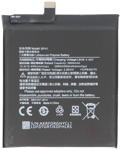 Batterie Li-polymère compatible avec Xiaomi Redmi K20, 3,85 V, 4000 mAh, 15,4 Wh, sans outils