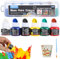 Onperpoe Glass Paints for Glass Painting, 6 Colours Stained Glass Paint with 1 Brush, Waterproof Glass painting Kit for Glass, Ceramic, Rock and Window