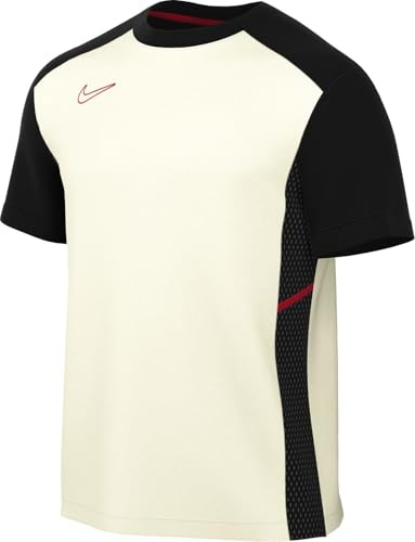 Nike Academy Dri-Fit Kurzarm-Fußballoberteil Für Herren, Sail/Schwarz/University Red/University Red, HJ3791-133, S