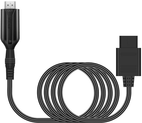 Hsupez N64 auf HDMI Adapter Kabel Konverter, 720p/1080p, 1m, S-Video Signal, Video Wandler, kompatibel mit N64/SNES/NGC/SFC Konsole