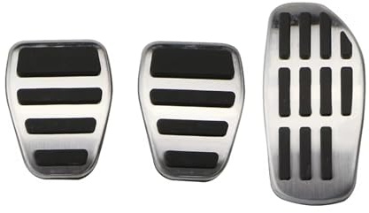 Für Nissan Für Micra K14 2017 2018 2019 2020 2021 Edelstahl Auto Pedale Gas Bremspedal Pads Abdeckung Bremse Pedalkappen(MT)