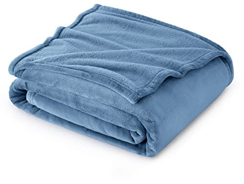 BEDSURE Kuscheldecke Flauschig Decke Fleecedecke - Wohndecke Warm Winter Weich, Sofadecke XL, Decke Couch Blanket, Wohn- & Kuscheldecken 150x200cm, Sofa überwurfdecke Hellblau