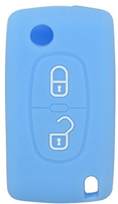 BROVACS CV4302 - Funda protectora de silicona de mando a distancia de llave para PEUGEOT, CITROEN, 2 botones