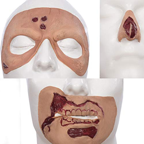 Exit-Skin Naturlatex - Set di ferite Zombie 1 Starter Kit con Make Up
