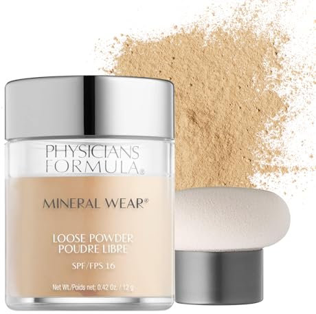 Physicians Formula Puder - Mineral Wear Loose Powder SPF 15 / Natürliches Mineralpuder, Translucent Light, 1 Stück, 12g