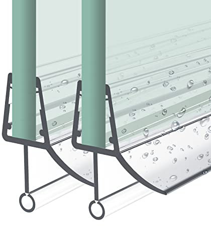 Heilmetz Duschdichtung,2 x 60cm Ersatzdichtung Duschtür für Duschtür Glasstärken von 4-6mm, Wasserabweiser Duschtür Dichtung oder Duschkabinen-Dichtung für Duschkabine & Glastüren