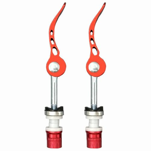 DAZISEN Bike Seat Post Clamp - Quick Release Bicycle Accessories Lightweight and Durable,Red,60 * 65mm
