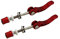 DAZISEN Fahrrad Schnellspanner - Schnelle Veröffentlichung Fahrrad Sattelstützenklemme Leicht und Langlebig,Rot (2 Stück),60 * 65mm