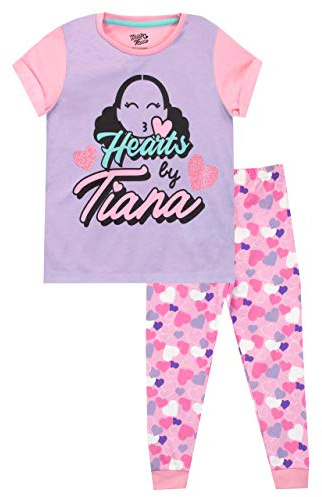 Hearts by Tiana Girls Pyjamas Pink Age 7 to 8 Years