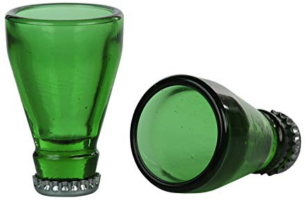 Monsterzeug Shot Gläser 2er Set, 5 cl Schnapsgläser im Bierflaschen Design, Geschenkidee für Männer, Vatertagsgeschenk