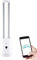 djive Flowmate Tower One, ventilatore a torre, silenzioso con app e controllo Alexa, purificatore d'aria con filtro HEPA 12, circa 105 cm di altezza, con telecomando, oscillazione 80°, 35 W, bianco