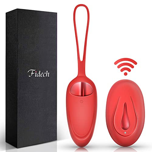FIDECH Vibro Ei mit Funkfernbedienung, Liebeskugeln Vibrationsei Bullet Vibratoren für Sie Klitoris und G-Punkt Vibrator mit 12 Vibrationsmodi, Erotik Sexspielzeug für Paare Frauen