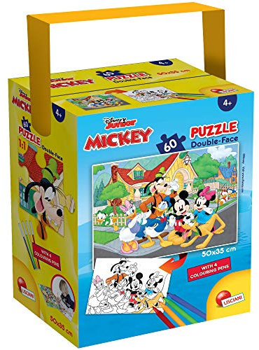 Lisciani Giochi - Disney Puzzle in a Tub Mini 60 - Mickey Puzzle for Children, 86184