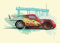 Komar Wandbild von Disney - Cars Lightning McQueen - Größe: 70 x 50 cm (ohne Rahmen) - Dekoration, Kinderzimmer, Poster, Kunstdruck